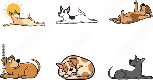 Couple rowing boat in nature, cartoon style, lake, fantasy, adventure, romance