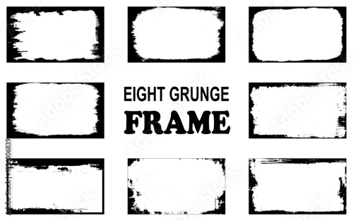 Old covers set isolated on white background. Vector realistic illustration of scratched rectangular paper frames with grungy grainy texture, worn cd record mockup with blank surface