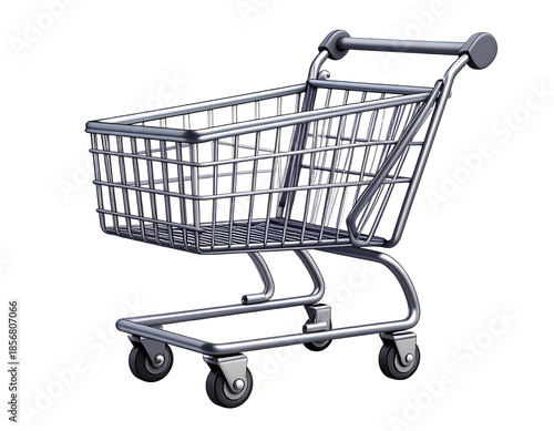 shopping cart isolated on white background