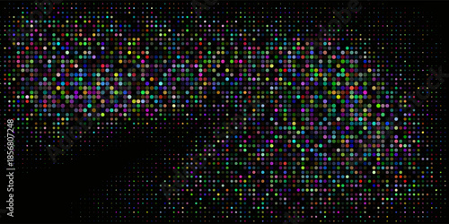 Black halftone pattern on white background. Linear halftone background