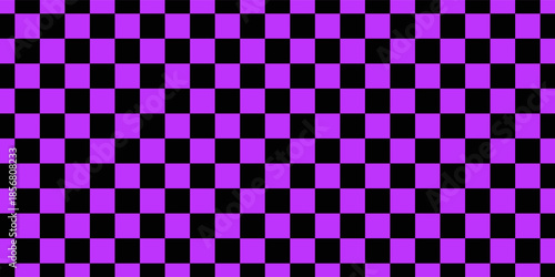Checkered pattern tile background. Black and Purple