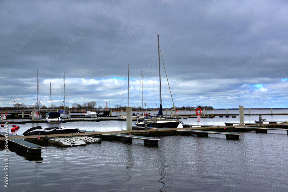 Fototapeta premium marina in Kamien Pomorski, Pomerania, Poland