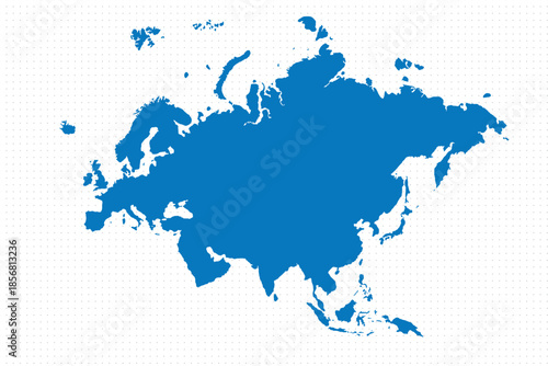 Map of Eurasia, sign silhouette. World Map Globe. Vector Illustration isolated on transparent background. Europe and Asia continent.