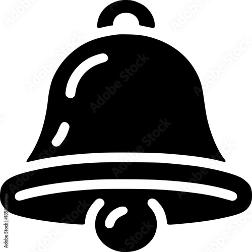 Symbol of resonance: A simple yet elegant illustration of a bell, its silhouette radiating a sense of announcement and importance.