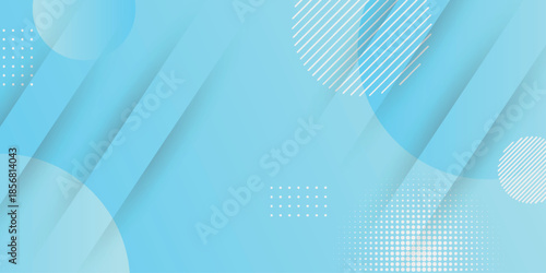 Blue gradient abstract background with modern geometric shapes and lines decoration. Minimalist background concept with scratch effect for brochures, banners, presentations, and certificates. EPS. 4