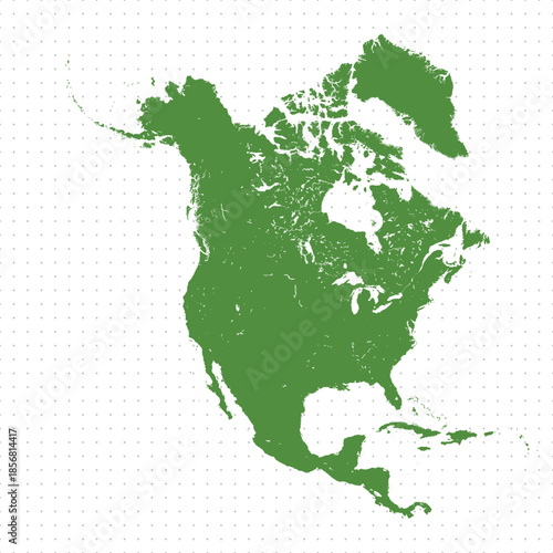 Map of North America, sign silhouette. World Map Globe. Vector Illustration isolated on transparent background. American continent.