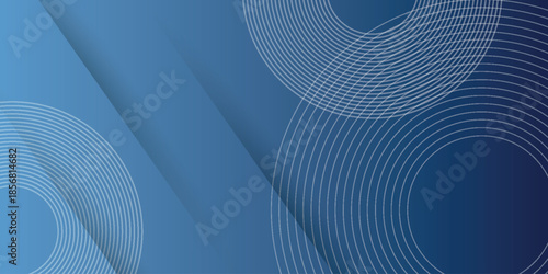 Dark blue abstract background with modern and futuristic circle shapes and scratch effects. Blue shiny stripes background concept for covers, brochures, presentations, certificates, websites. VOL. 4