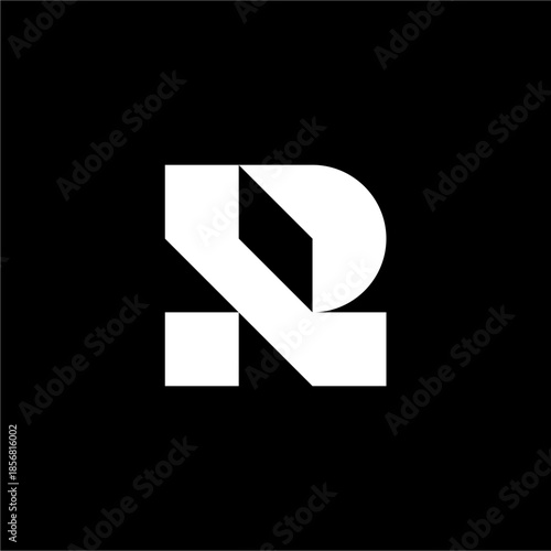 Elegant RP or PR monogram with a minimalist futuristic edge. Great for luxury lifestyle, property development, or legal firms.