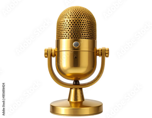 microphone on white background