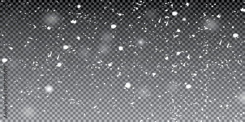 snowfall, abstract nature background, heavily blurred landscape, blizzard and white snow backdrop