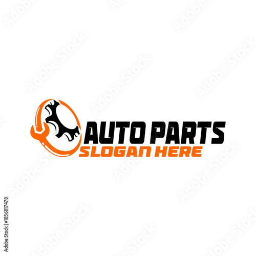 Auto parts logo template, car repair template design illustration. with transparent background.