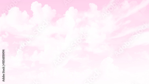 Summer colors pink sky and clouds. Nature background