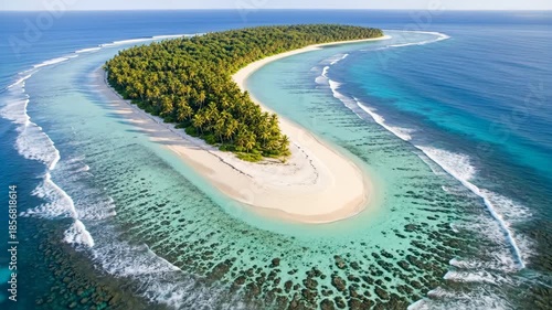 Exploring a Serene Island Arc surrounded by Turquoise Waters