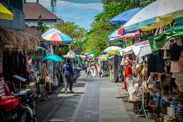 Wandcirkels Bali Ubud markt sferen op Bali  © jon_chica