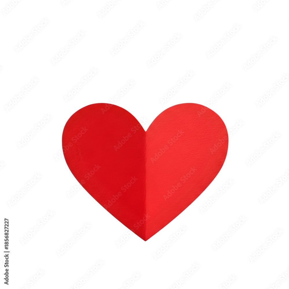 Obraz premium Vibrant red heart symbol on black background for love and care concepts&nbsp;Transparent Background