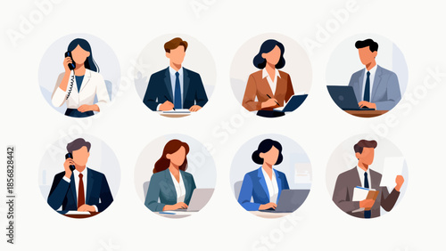 Business people in office work