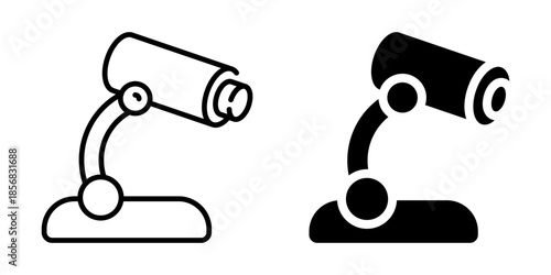 Law and justice gavel icon. Line and silhouette icon.