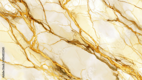 Luxurious beige marble texture with golden veins pattern