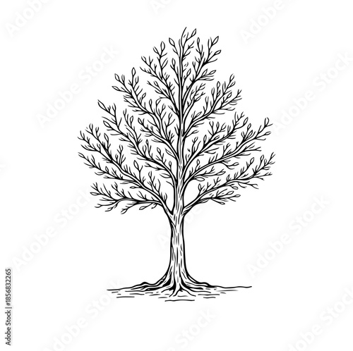 vector tree silhouette