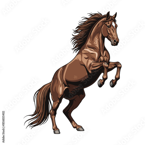 horse vector illustration on white background