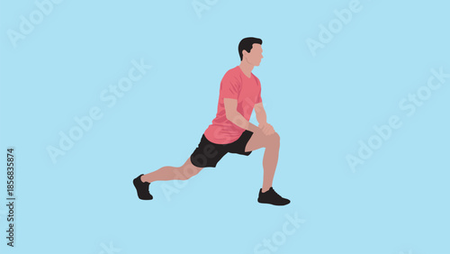 young people jumping and running in fitness activity, Vector illustration.