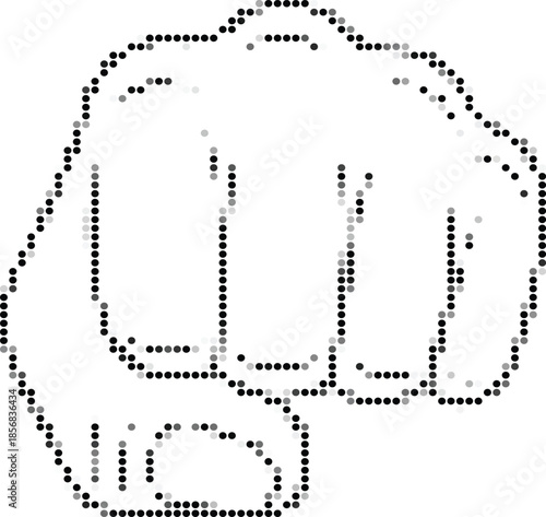 Mushroom Dotwork Illustration, Fungi Pattern, Botanical Sketch