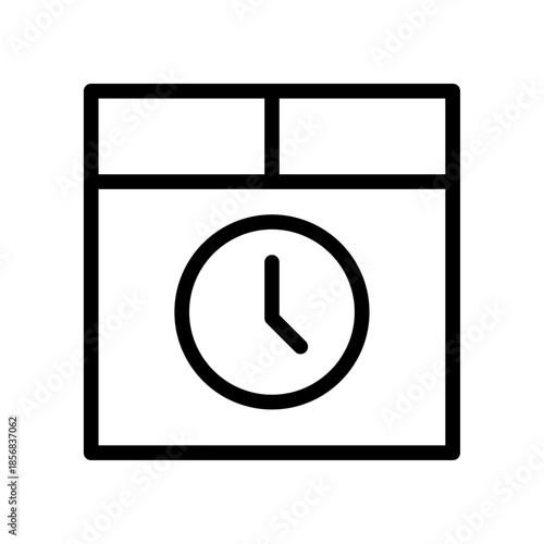 Layout arrange icon vector isolated on background. Trendy graphic symbol. Editable stroke in minimalistic outline style. Symbol for design. Webpage Glyph Icon Vector Illustration.