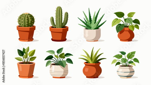 Potted plants collection