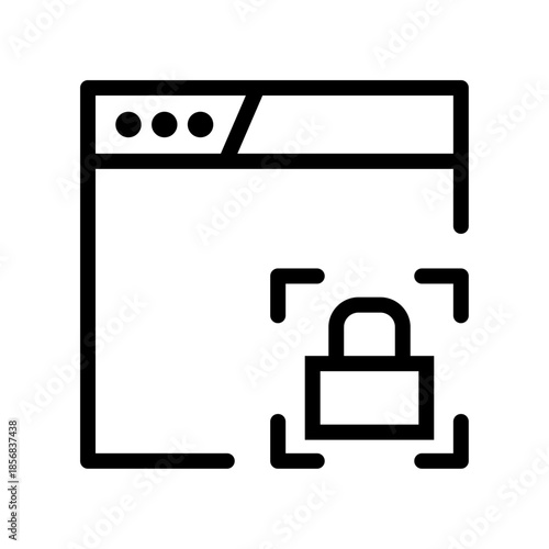 Layout arrange icon vector isolated on background. Trendy graphic symbol. Editable stroke in minimalistic outline style. Symbol for design. Webpage Glyph Icon Vector Illustration.