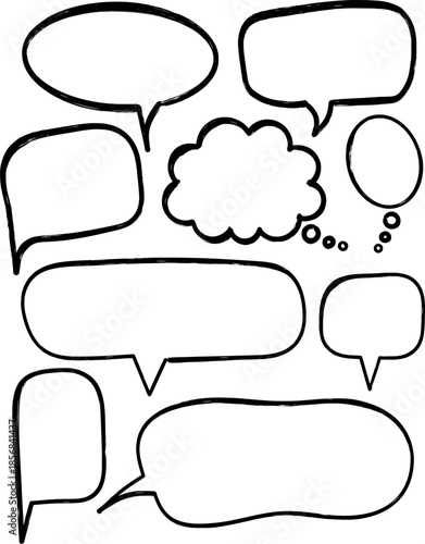 set of speech bubbles vector illustration