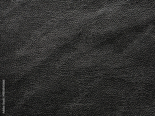 Bild auf Leinwand Black leather texture background with high detail pebbled grain material surface for fashion and upholstery design projects
