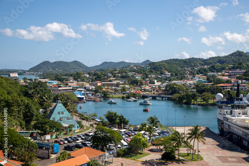 Wallpaper Mural St. Lucia Cruise Port Torontodigital.ca