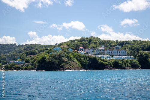 Wallpaper Mural St. Lucia coastal resort Torontodigital.ca