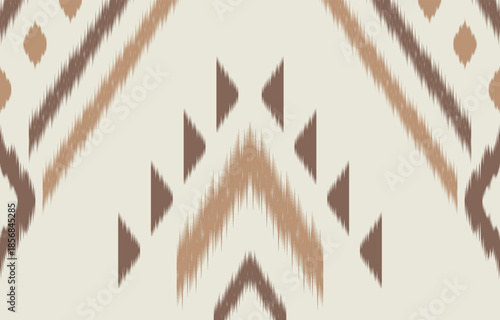 Ethnic abstract ikat art. Aztec ornament print. geometric ethnic pattern seamless  color oriental.  Design for background ,curtain, carpet, wallpaper, clothing, wrapping, Batik, vector illustration.
