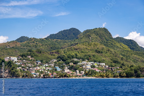 Wallpaper Mural St. Lucia coastline villiages Torontodigital.ca