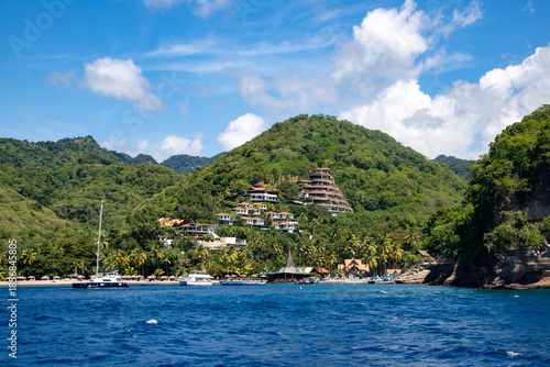 Wallpaper Mural St. Lucia mountainside village Torontodigital.ca