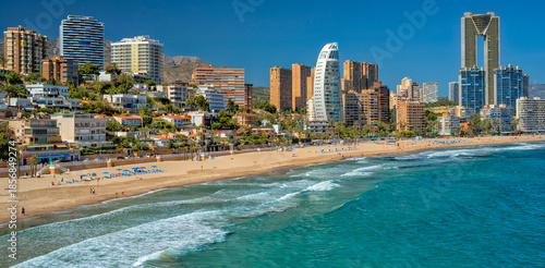 Benidorm Beach Resort. Spain. Travel and tourism in the paradise Spanish cities	