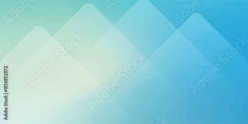 Soft Gradient Mountain Silhouette Background With Geometric Shapes For Calm, Modern Design Aesthetic EPS10