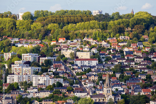 Wallpaper Mural Aerial View of city Rouen, France Torontodigital.ca