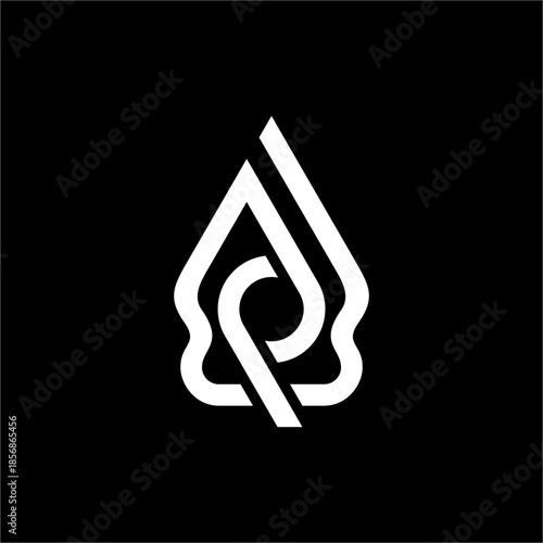 Elegant Letter P Gunungan Wayang logo. A futuristic cultural icon perfect for modern heritage tourism or creative craft tech.