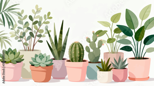 Potted plants collection