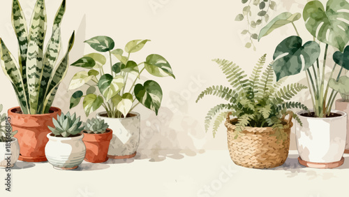 Potted plants collection