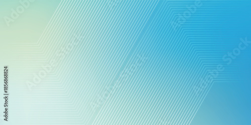 Abstract Gradient With White Geometric Lines Creating Modern Tech Aesthetic and Calm Color Flow eps10
