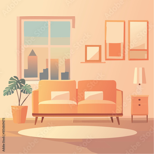 Design intérieur, appartement, style scandinave, moderne