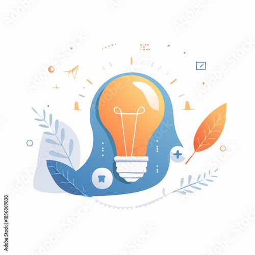 Icône d’ampoule créative — Innovation et idées