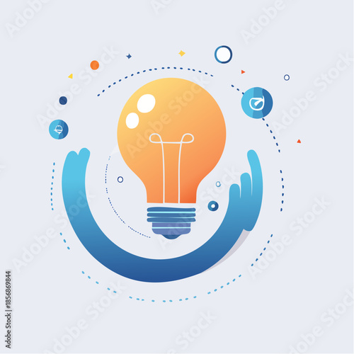 Icône d’ampoule créative — Innovation et idées