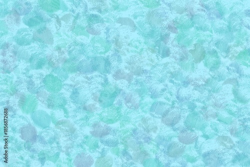 Soft blue abstract background with fingerprint-like brush pattern.