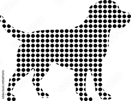 Loyal Dog Silhouette Vector Illustration - Canine Graphic for Pet Shops, Training Services, and Veterinary Branding