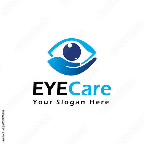 Eye care logo design comfortable for Eye clinic