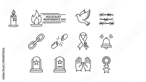 set of vector icons of fishing boats